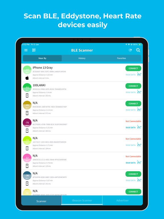 Screenshot #4 pour BLE Scanner 4.0