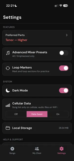 Chorustr screenshot 3