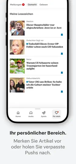 Screenshot von WP News auf dem iPhone 4
