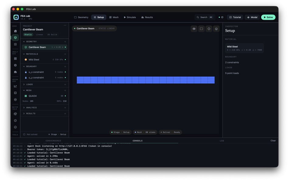 #2. FEA Lab (macOS) By: Prabaharan Manoharan