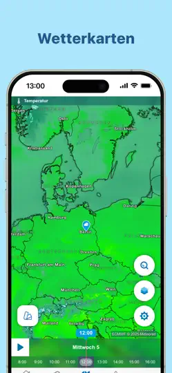 Screenshot von Wetter 14 Tage - Meteored auf dem iPhone 4