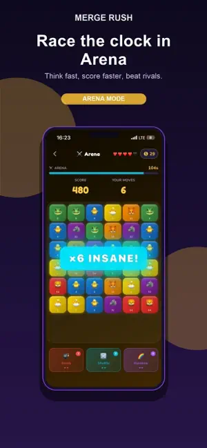 Merge Rush: Animal Puzzle screenshot 4