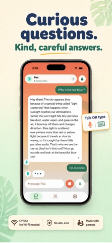 RexGPT - Kids AI Friend iPhone screenshot
