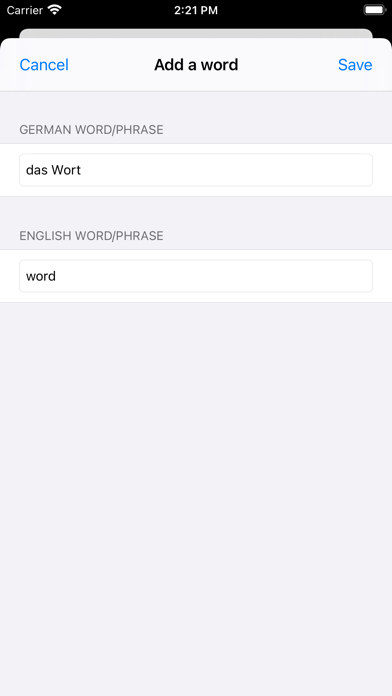 cRaMiT German GCSE Vocabulary Screenshot