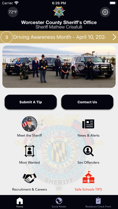 Worcester County Sheriff MD iPhone screenshot 1 - Reference app
