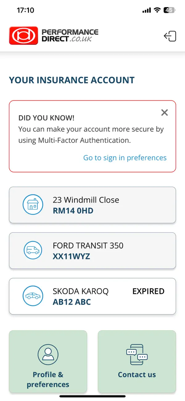 Screenshot #2 pour Performance Direct Insurance