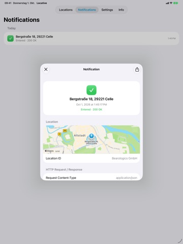 Locative: Geofence and Beacon iPad app afbeelding 4