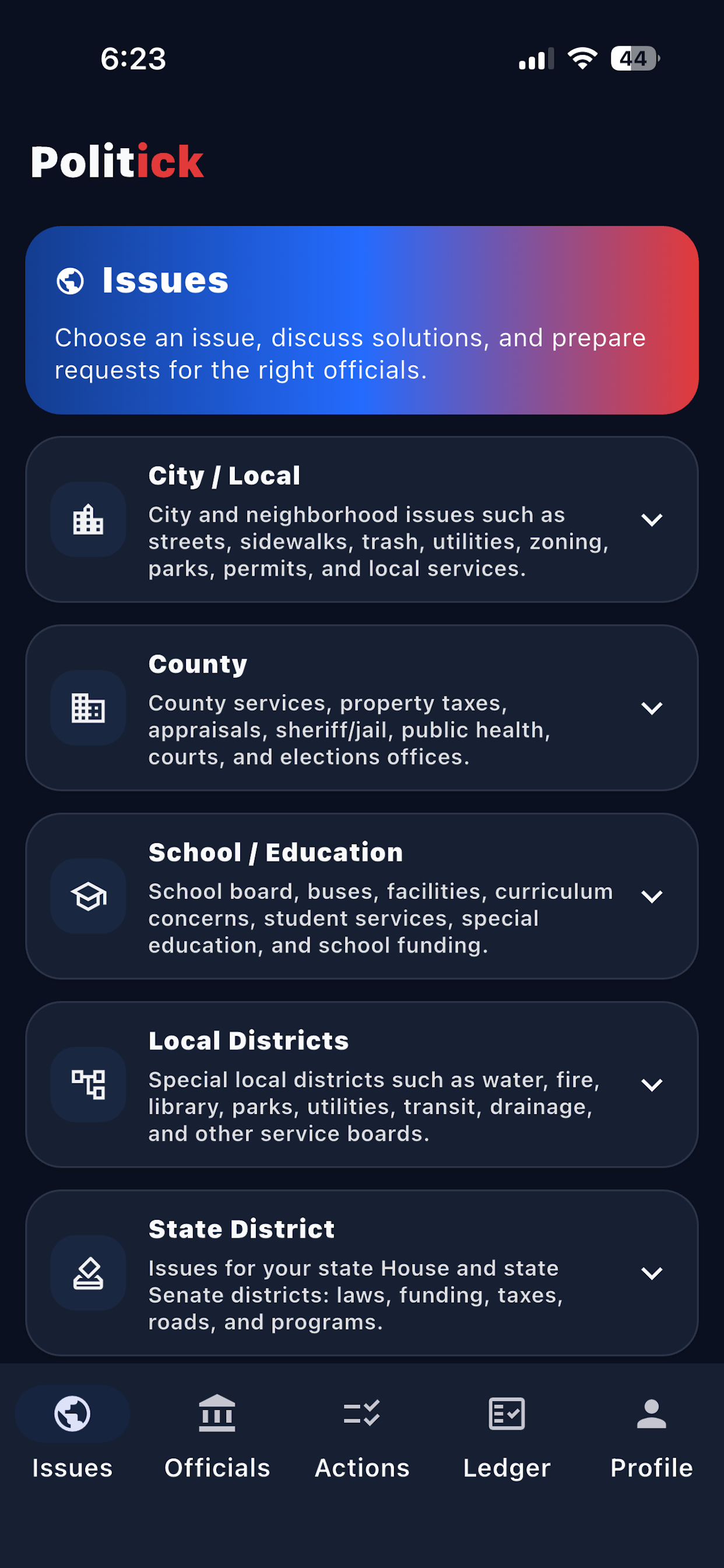 Politick Civic Service screenshot 3