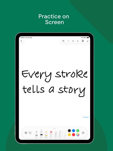 Better Handwriting - Handwryte iPad screenshot
