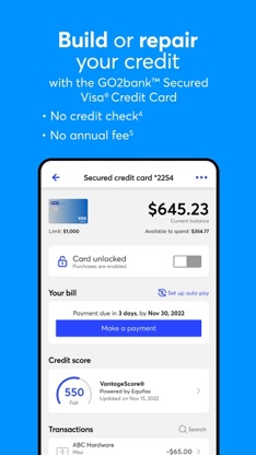 GO2bank: Mobile banking screenshot 4