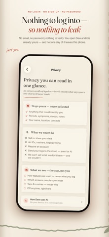 Dew: Private Period Tracker Screenshot 2 of 10