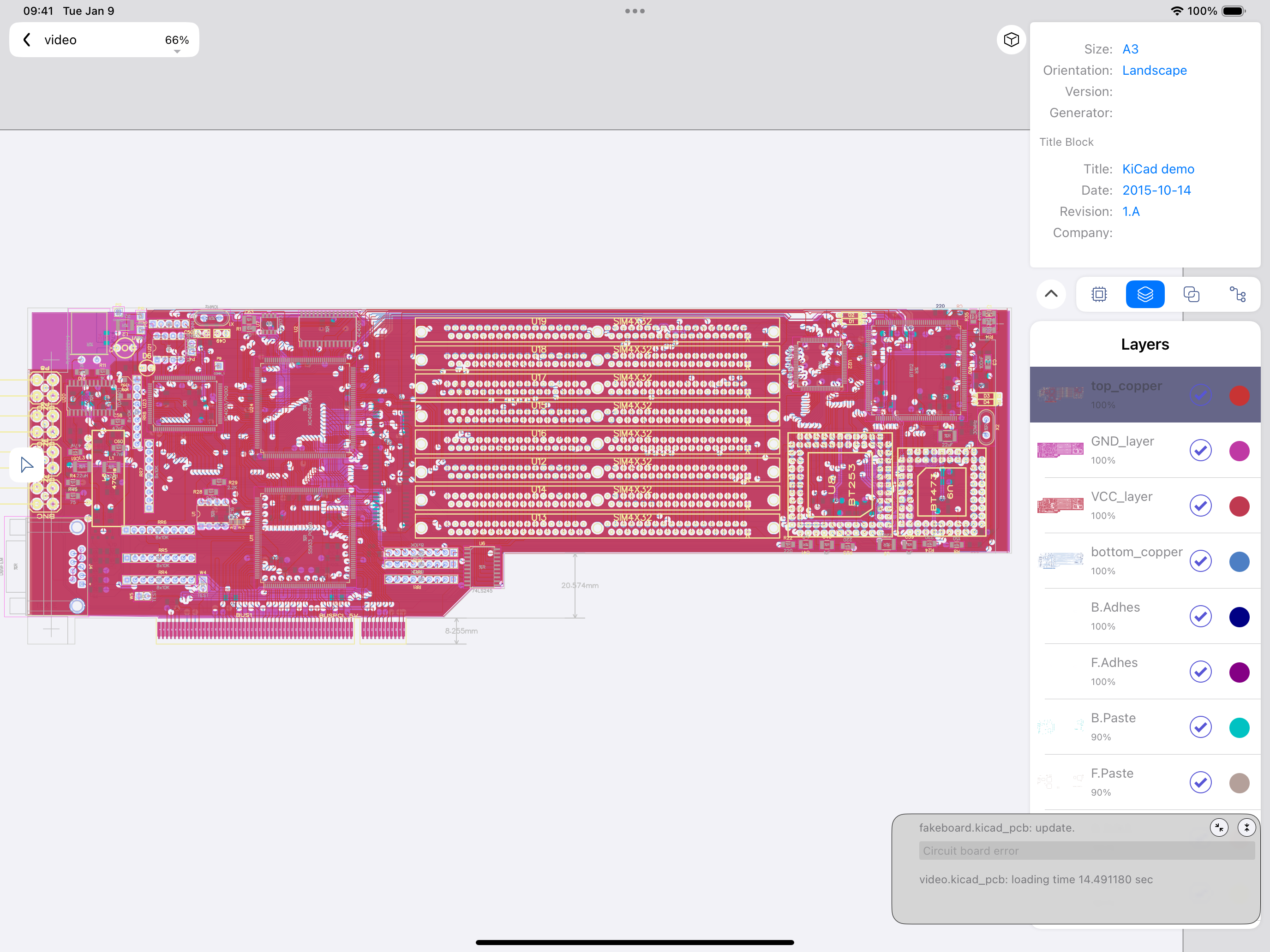 KiCAD PCB Viewer