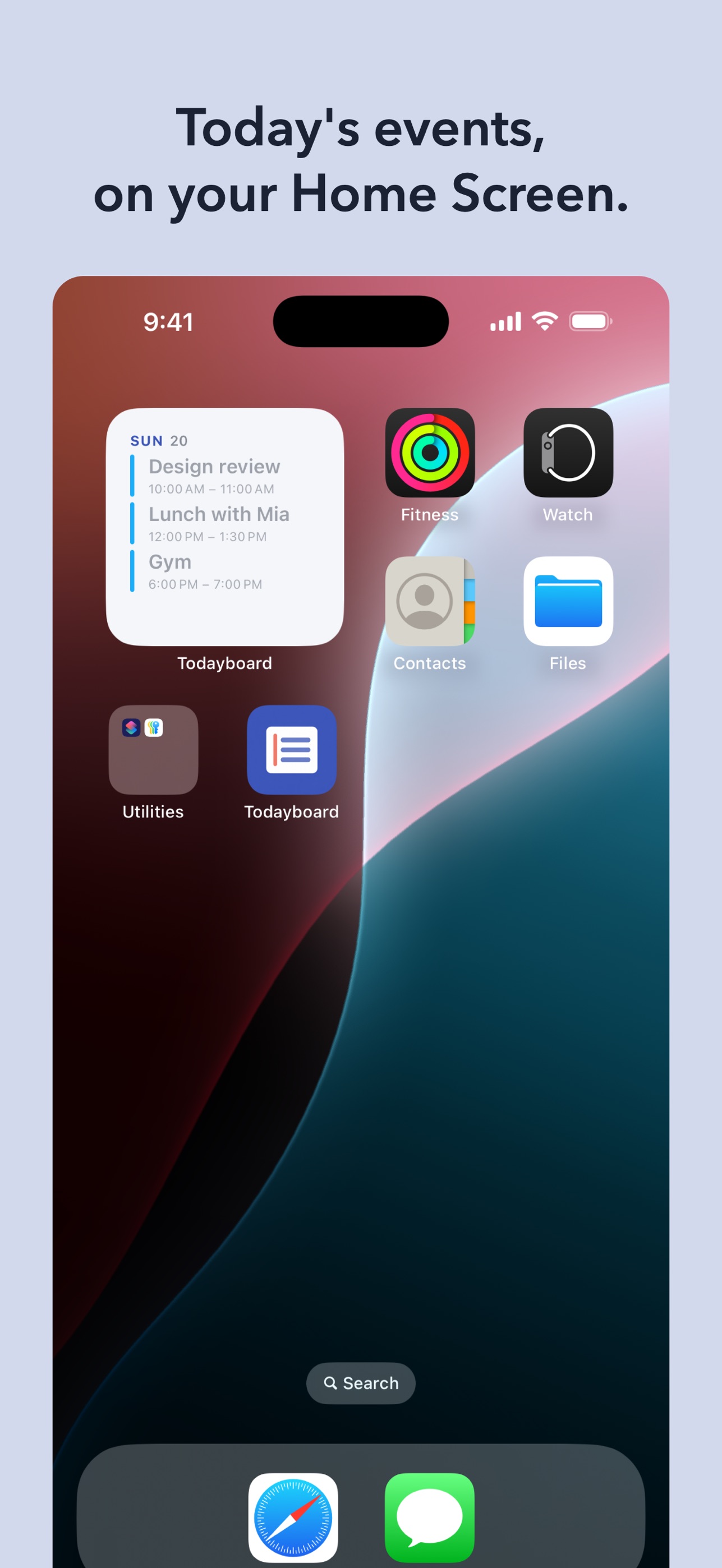 Screenshot 1 of Todayboard – Calendar Widget