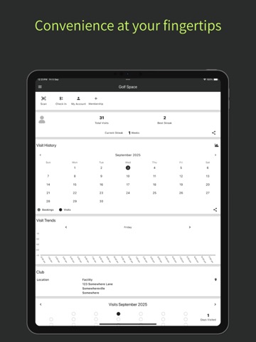 GOLFSPACE iPad screenshot