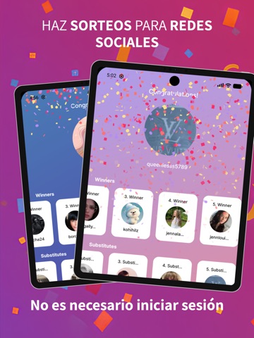 Giveaway Picker: Sorteo IG iPad screenshot 1