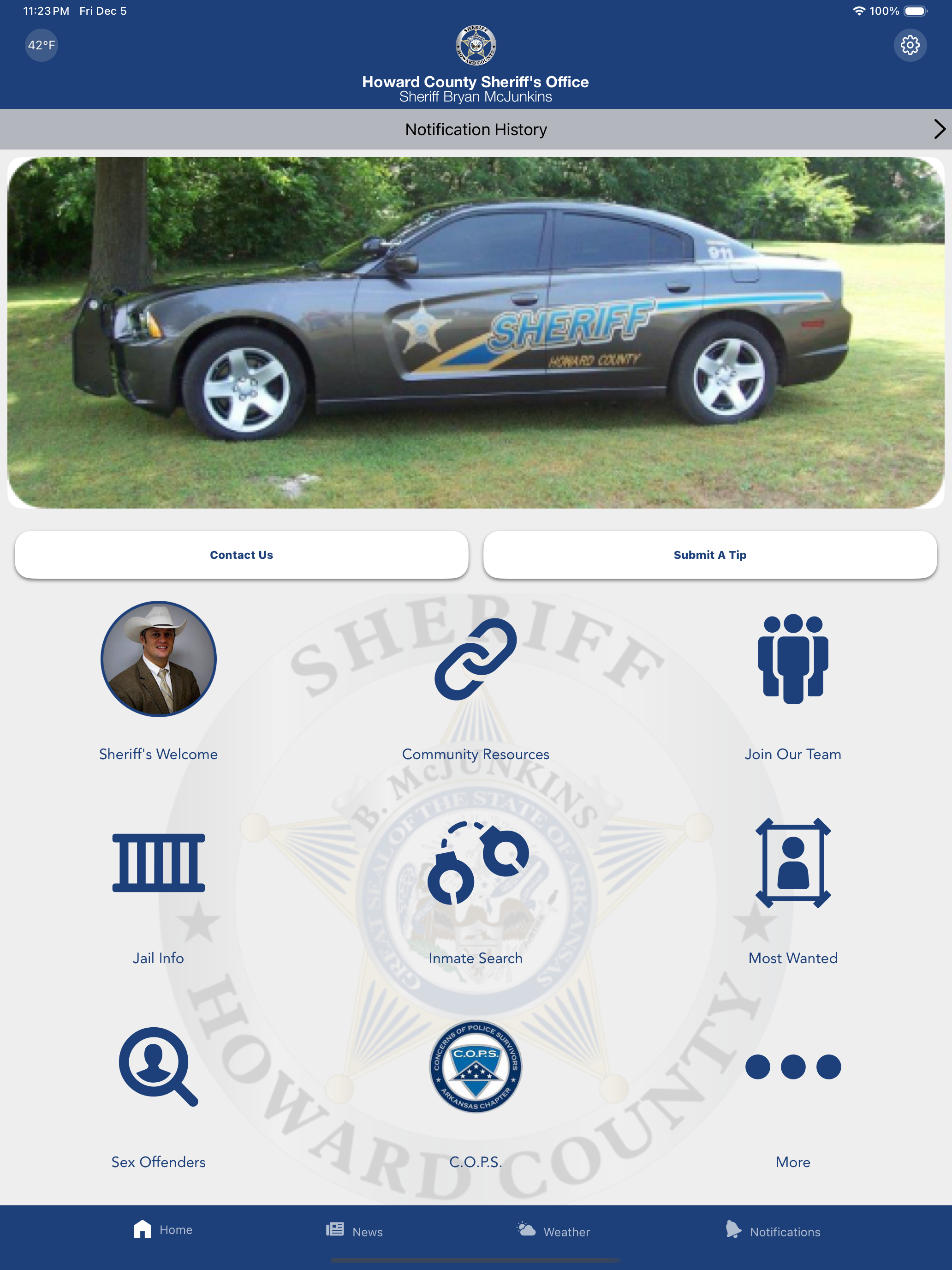 Howard County Sheriff AR