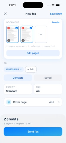 FaxPro — Fax from Your Phone iPhone screenshot