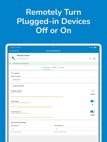 Egis Control Parental App iPad screenshot