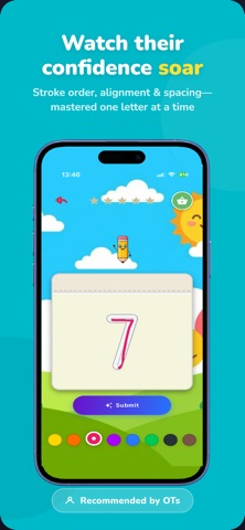 Pentle: AI Kids Writing Coach iPhone screenshot