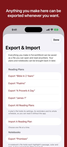 FerventWord: Bible Reading Screenshot 10 of 10