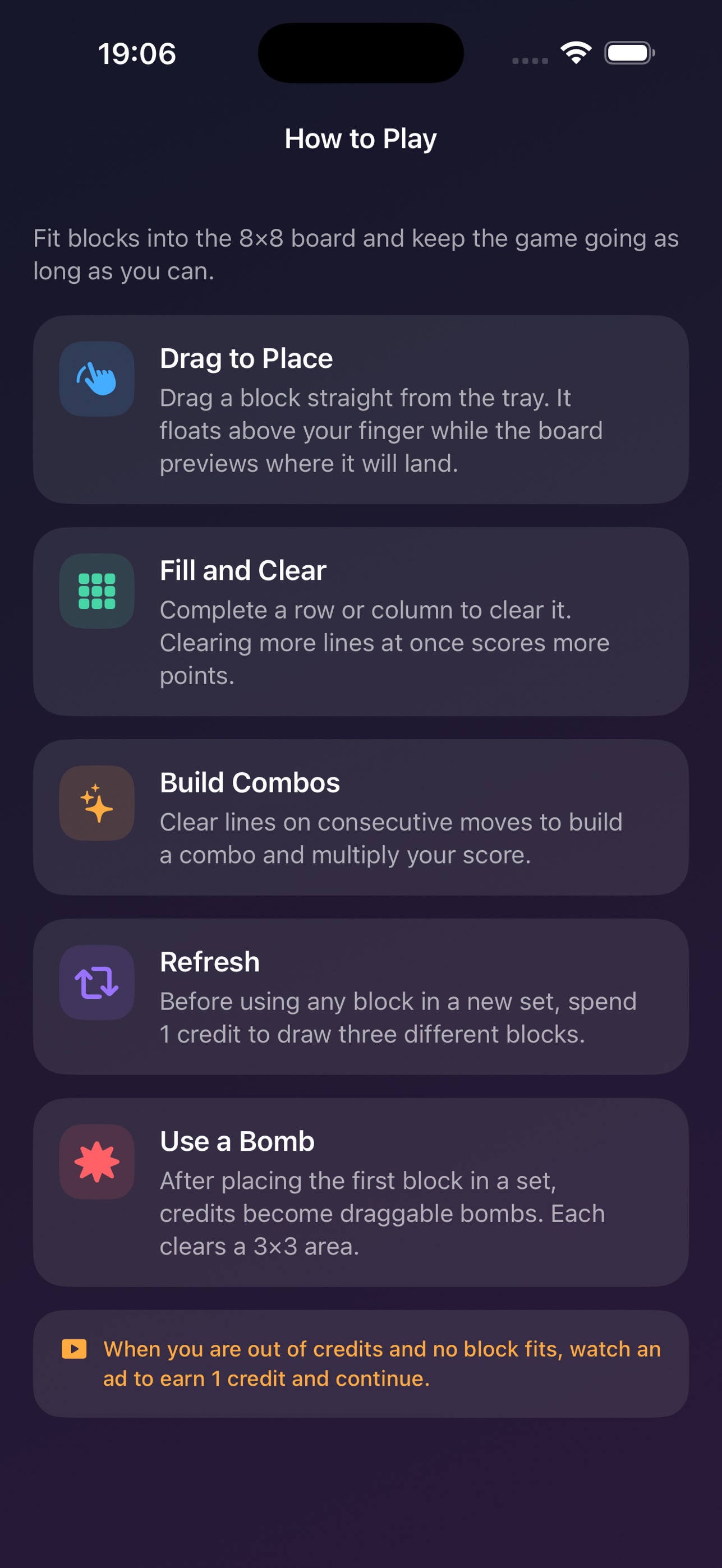 Screenshot 3 of MosaLume Block Puzzle