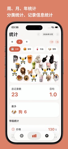 记录人 · 生活日记与贴纸记录 screenshot