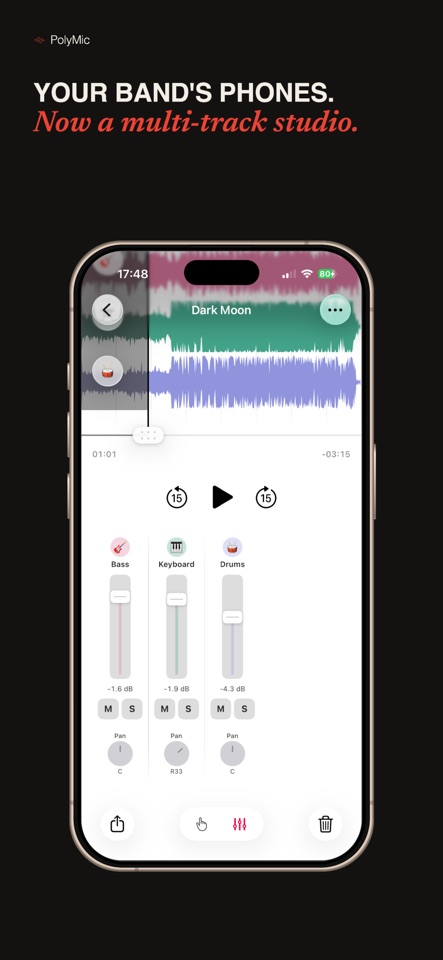 PolyMic: Multi Mic Recorder screenshot 1
