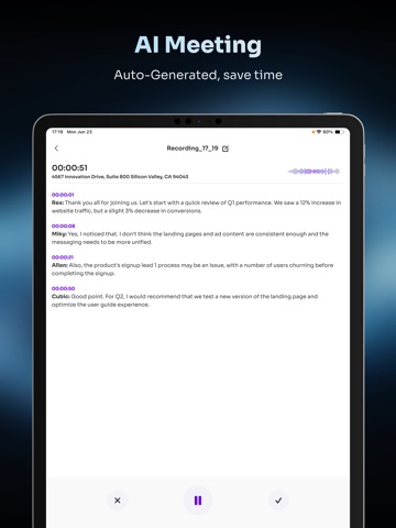 Hyper AI Recorder & Translator iPad screenshot 5