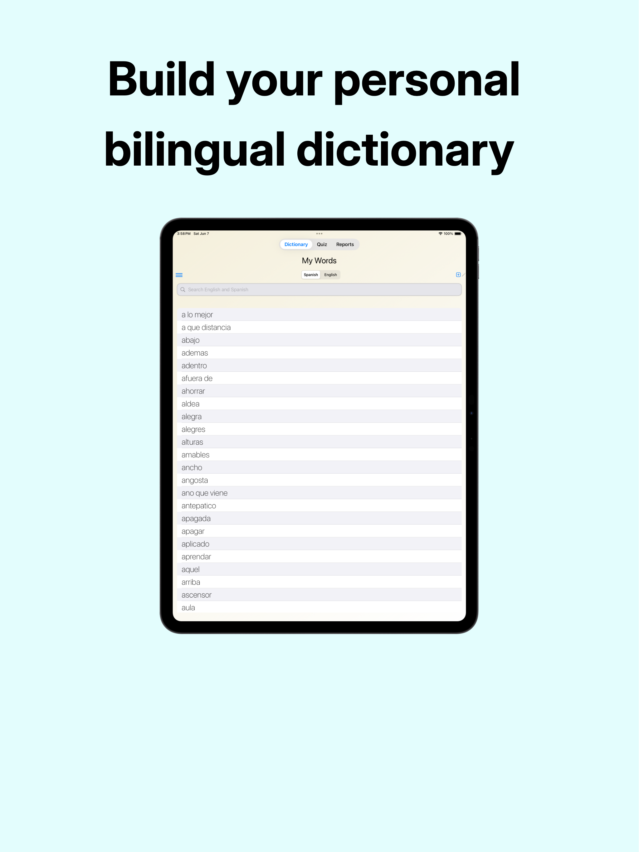 my new words