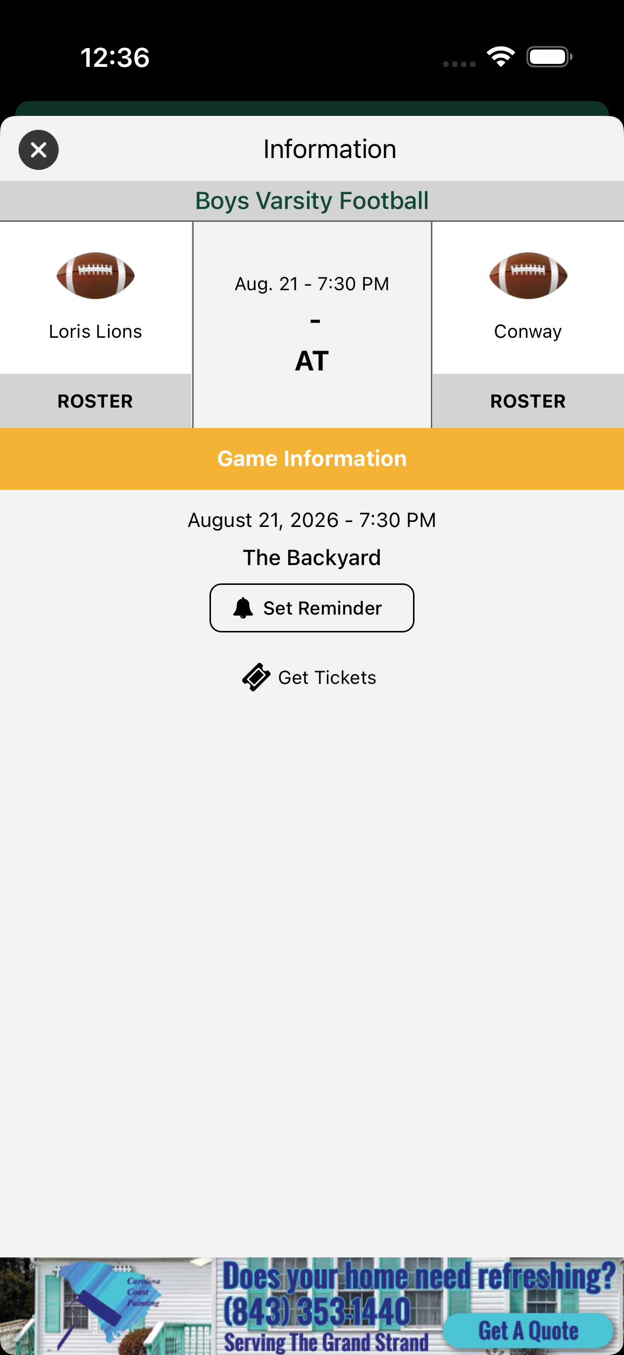 Conway Tigers Athletics screenshot 5