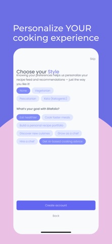 Bitefolio iPhone screenshot