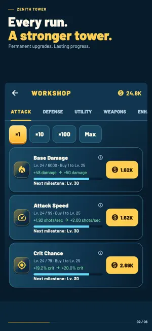 Zenith Tower: Idle Defense screenshot 2
