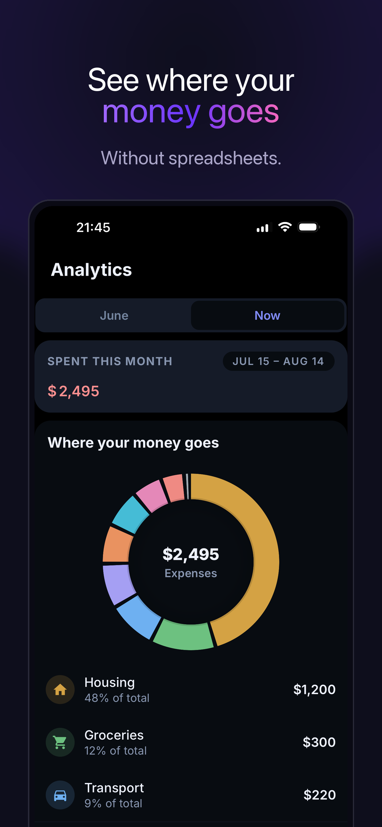 Monavo – Expense Tracker screenshot 2