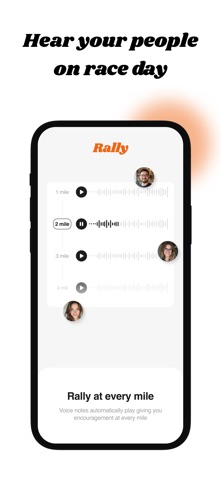 Rally: Voice Notes on Race Day screenshot