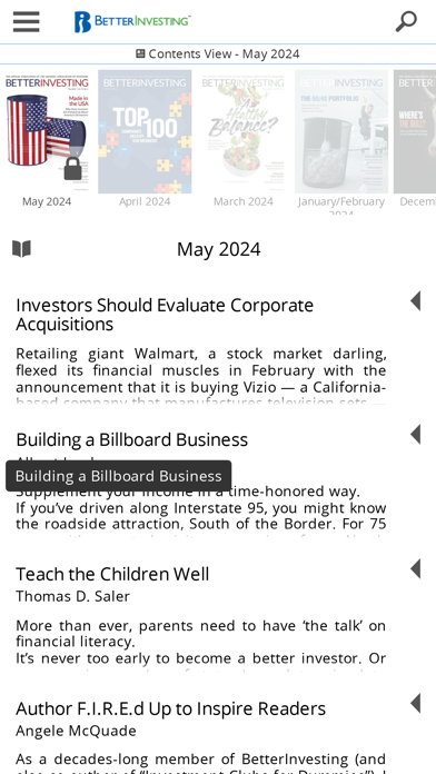 BetterInvesting Magazine Screenshot