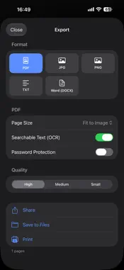 Scanner+ Scan PDF Documents screenshot 3