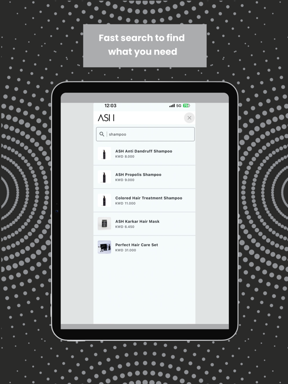 ASHbyas iPad screenshot 5 - Shopping app