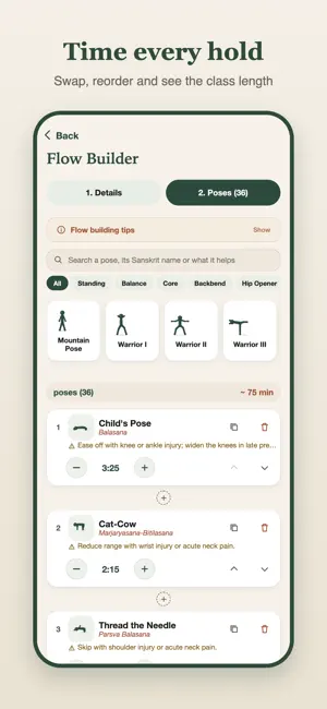 YogaFlow: Yoga Class Builder screenshot 2