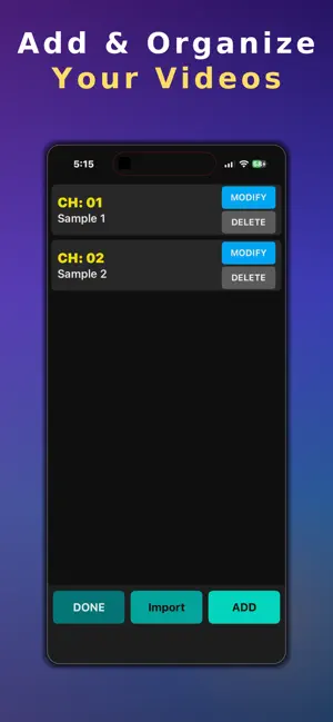 NumTube: Keypad Video Player screenshot 1
