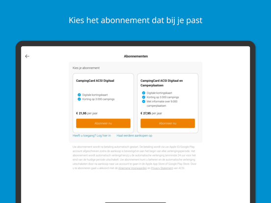CampingCard ACSI iPad app afbeelding 9