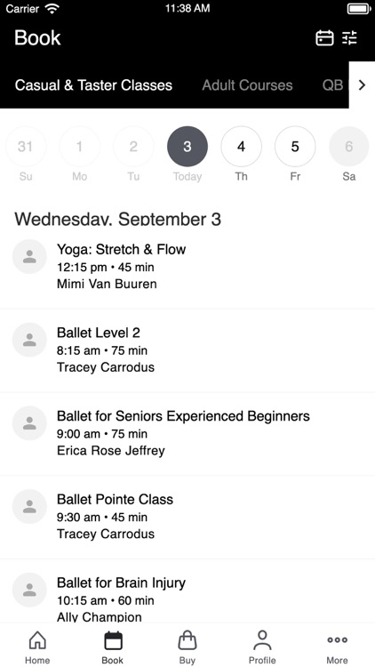 Classes at Queensland Ballet