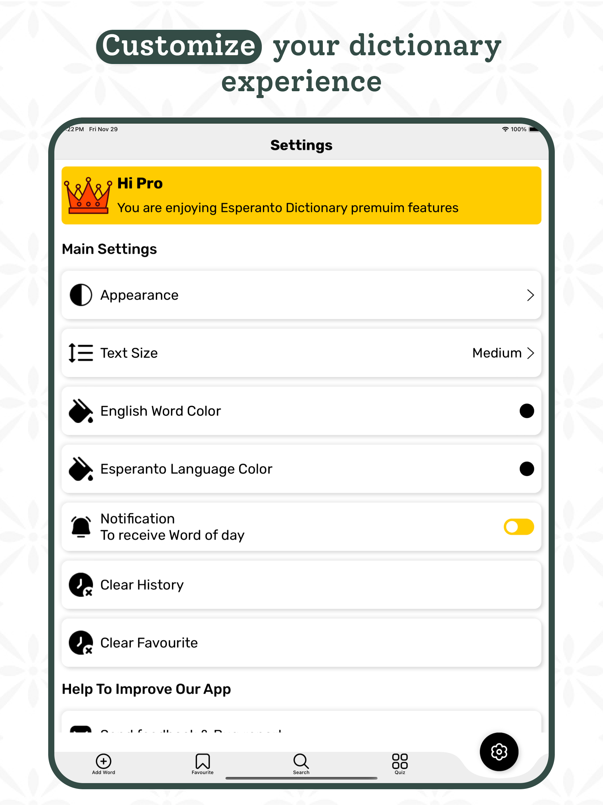 Esperanto Dictionary screenshot 13