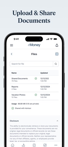 eMoney Client Portal Screenshot 5 of 6