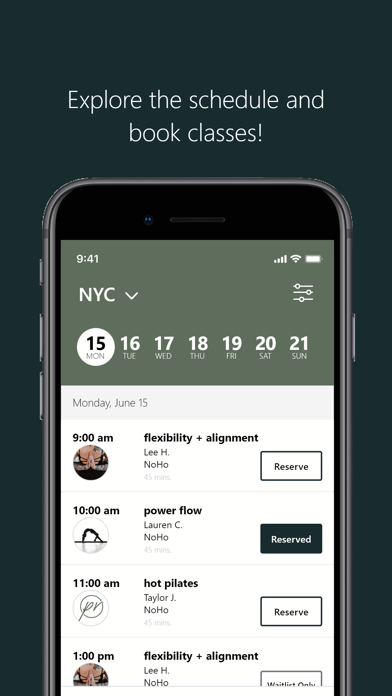 practice room nyc iPhone screenshot 3 - Health & Fitness app