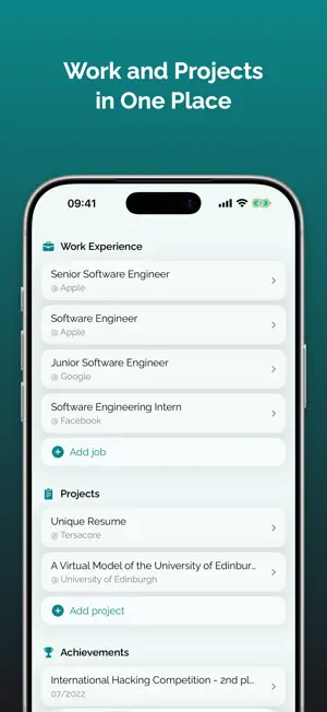 Vitario — Unique Resume screenshot 4