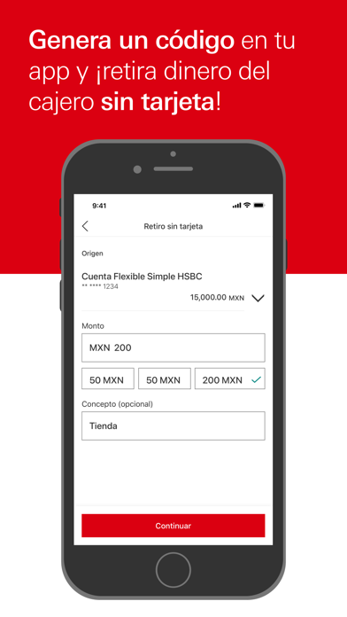 HSBC México Screenshot