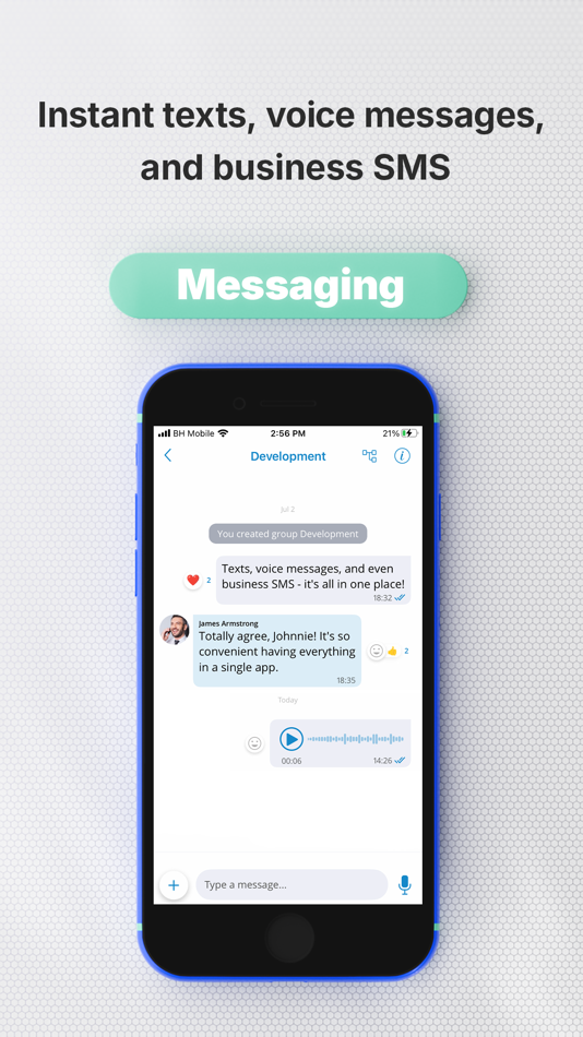 #4. gloCOM GO 7 (iOS) Ved: Bicom Systems Limited