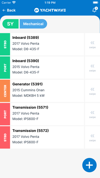 YachtWave - Maintenance App Screenshot