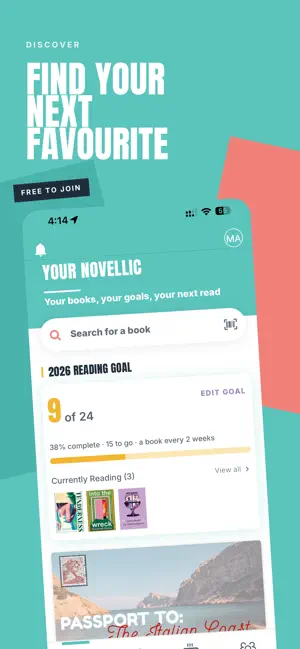 Novellic - The Book Club App screenshot 1