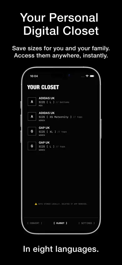 WHATSIZE: Brand Size Converter screenshot 3